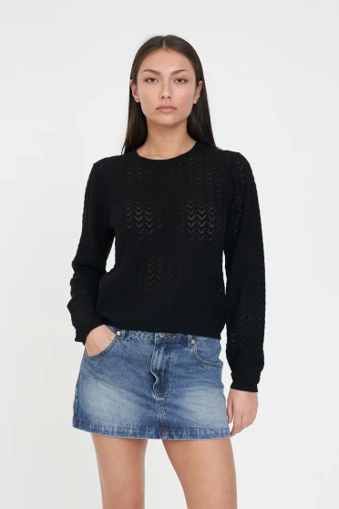 Huffer Ziggy Cruise LS Top - Black