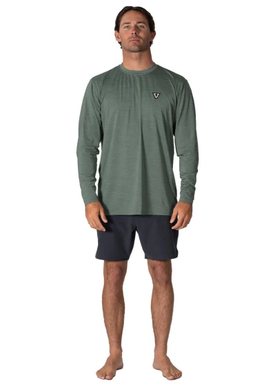 Vissla Twisted Eco LS Sun Shirt - Army Heather