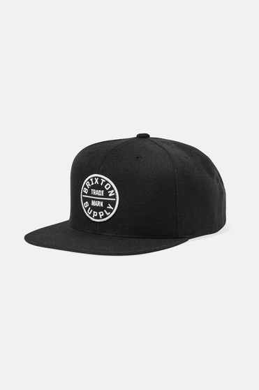 Brixton Oath III Snapback - Black OSFM