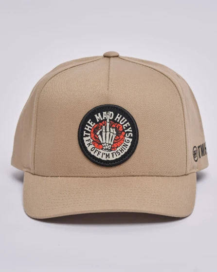 The Mad Hueys Shield FK Off Twill Snapback - Tan OSFM