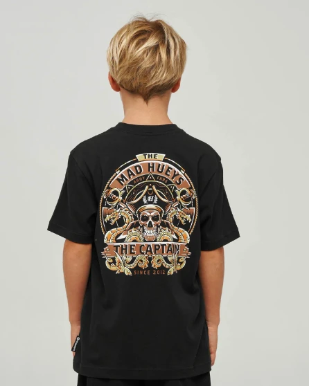 The Mad Hueys Dragon Captain Youth SS Tee - Black
