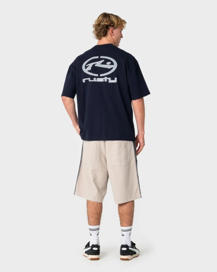 Rusty Turbo Short Sleeve Tee - Navy Blue