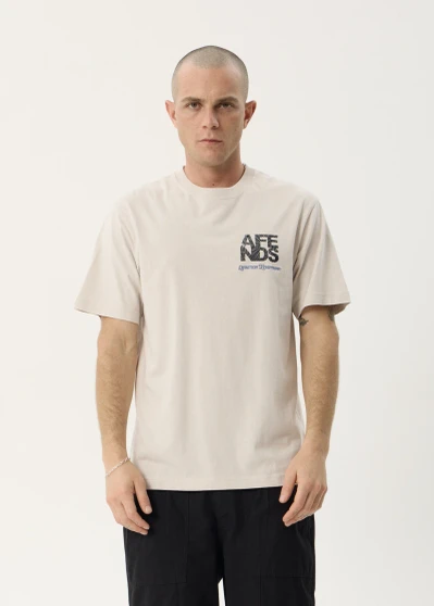 Afends Funnel Retro Tee - Moonbeam