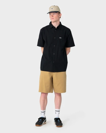 Rusty Datsun Classic Short Sleeve Shirt - Black