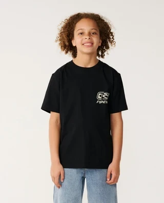 Rip Curl Archive Ripped Tee Boy - Black