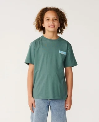Rip Curl Surf Shack Tee Boy - Muted Green