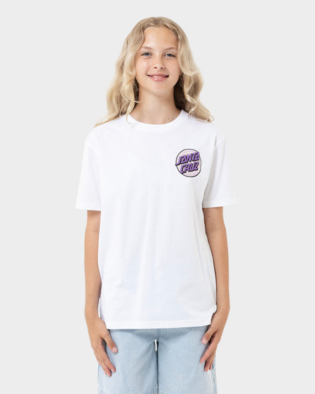 Santa Cruz Other Tie Dye Dot Oversized Tee SS Big Brother Fit - White