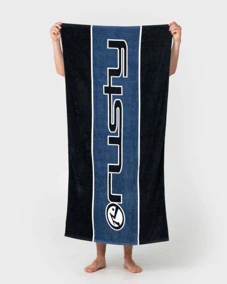 Rusty Black Tide Towel - Black