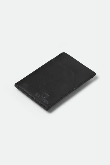 Brixton Traditional Card Holder - Black