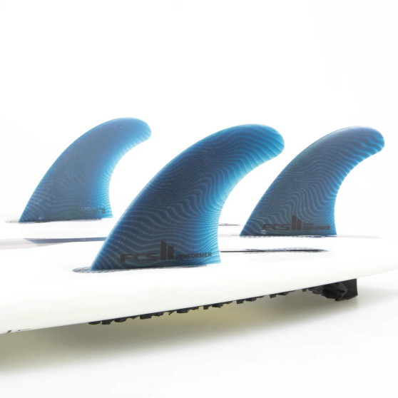 FCS II Performer Neo Glass Medium Pacific Tri Fins