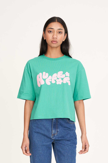 Huffer Boxy Crop Tee 220/Optimistic - Clover