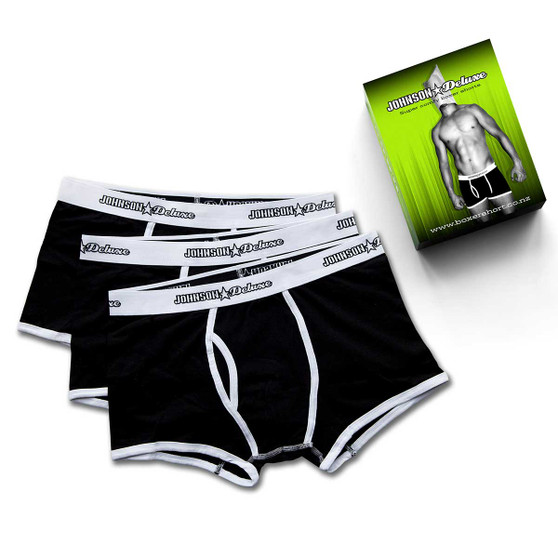 Sticky Johnson Boxers 3 Pack - Black/White