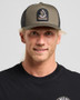 The Mad Hueys Captain Ship Faced Twill Trucker - Olive