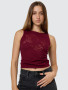 Thrills Rosetta Knit Tank - Mahogany