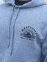 West Coast Surf & Street Mens Stencil Hood - Grey Marle
