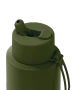Frank Green 34oz  SS Ceramic Reusable Bottle Khaki with Flip Straw lid