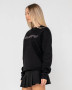 Rusty R Essential Oversized Crew Fleece - Black