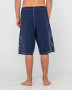 Rusty Tombstones Hybrid Waist Boardshort - Navy Blue