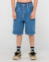 Rusty Dr. Dot Baggy Jort Boys - Middy Blue