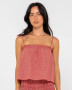 Rusty Summer Court Cami Top - Red