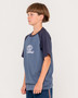 Rusty Wagwan Raglan Short Sleeve Tee Boys - China Blue