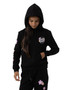 Santa Cruz Os Blooming Stack Dot Chest Hoodie - Black