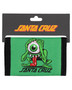 Santa Cruz Eyegore Strip Velcroe Wallet - Light Green