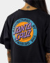 Santa Cruz MFG Dot Reverse Tee Cropped - Black