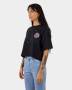 Santa Cruz MFG Dot Reverse Tee Cropped - Black