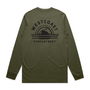 West Coast Surf & Street Mens LS Staple Tee - Army Green