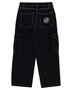 Santa Cruz Reverse Dot Patch Baggy Denim Jean - Washed Black