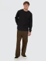 Thrills Military Oversize Long Sleeve Tee - Black