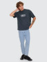 Thrills Double Time Oversize Box Tee - Petrol