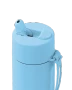Frank Green 20oz SS Ceramic Reusable Bottle Sky Blue with Flip Straw Lid
