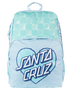 Santa Cruz Checker Heart Dot Backpack Dual Compartment - Aqua Check
