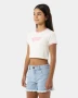 Santa Cruz Groovy Stack Front Short Sleeve Baby Tee - Cream