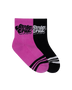 Santa Cruz Groovy Stack Mid Sock 2 Pack - Black/Pink