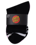 Santa Cruz Groovy Stack Mid Sock 2 Pack - Black/Pink