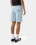 Santa Cruz Checker Heart Dot Carpenter Jean Shorts - Light Washed Indigo