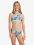 Roxy Girls 8 - 16 Active Floral RG Crop Top Set - Vintage Indigo Tropical Advent