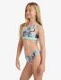 Roxy Girls 8 - 16 Active Floral RG Crop Top Set - Vintage Indigo Tropical Advent