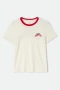 Brixton Banner Slim Crew Tee - Off White