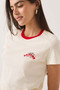 Brixton Banner Slim Crew Tee - Off White