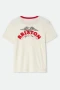 Brixton Banner Slim Crew Tee - Off White