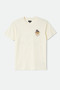 Brixton Burger She Wrote S/S Standard Tee - Natural