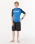 Rip Curl Boys Shock UPF S/S - Blue Gum