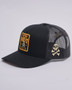 The Mad Hueys Caught FK Skull Twill Trucker - Black OSFM