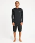 Billabong Big Wave Daz LF LS Rash Shirt - Black