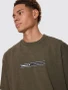 Thrills Paradise Built Oversize Crop Tee - Olive Knight