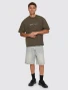 Thrills Paradise Built Oversize Crop Tee - Olive Knight